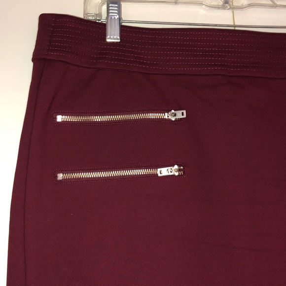 Moto chic SEJOUR skirt Zipper Ponte 14W quality - Picture 2 of 9